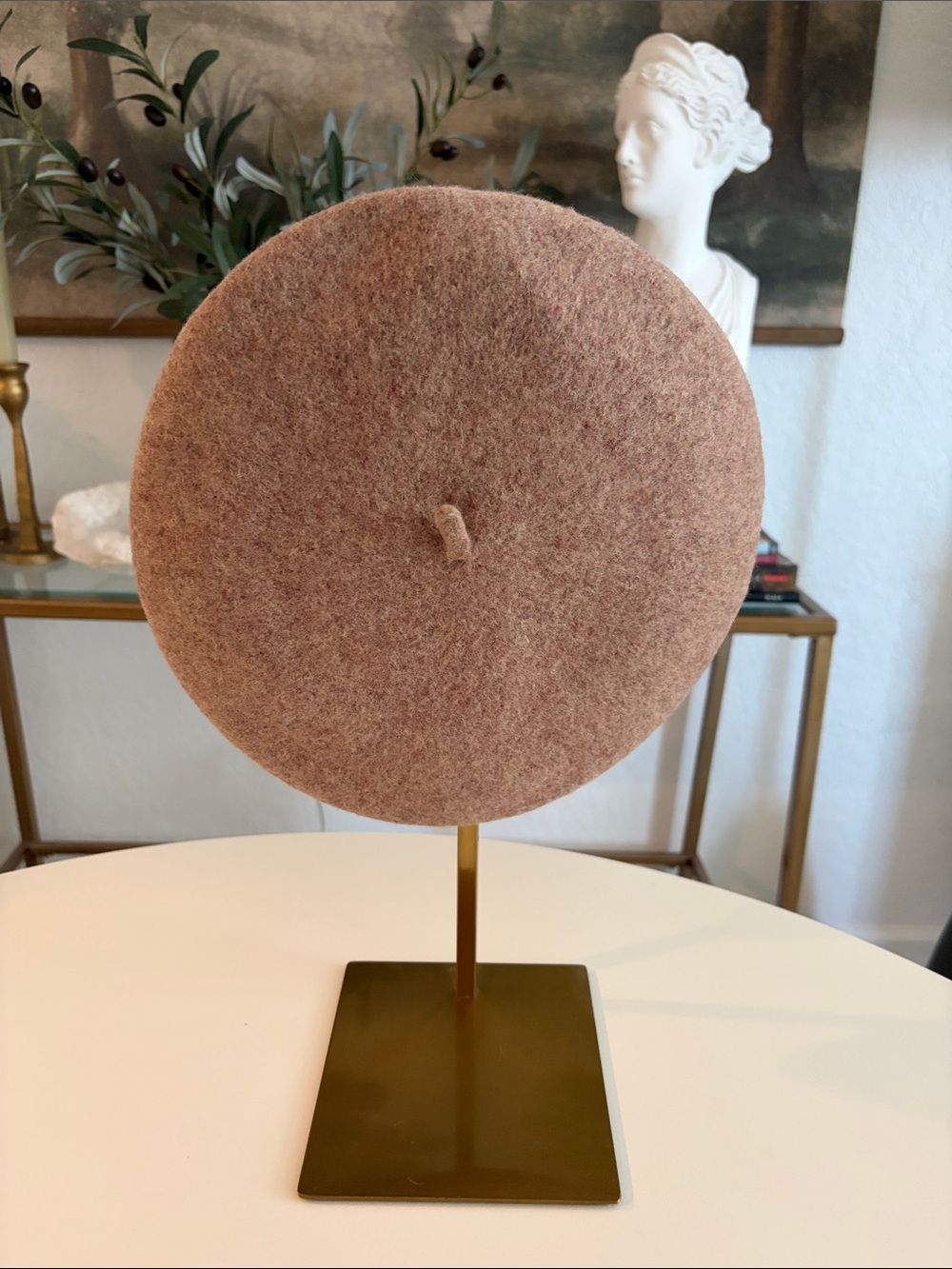 Vivi at Margot Wool Beret - Camel